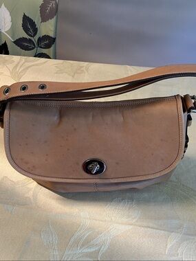 Coach Legacy Leather Shoulder Bag in Tan - style F15170 convertible straps